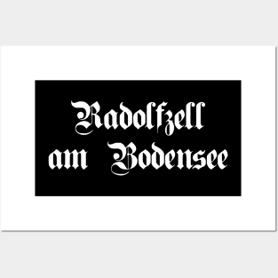 Radolfzell am Bodensee written with gothic font Posters and Art